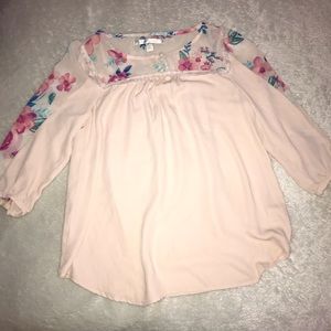 LAUREN CONRAD “blush” blouse